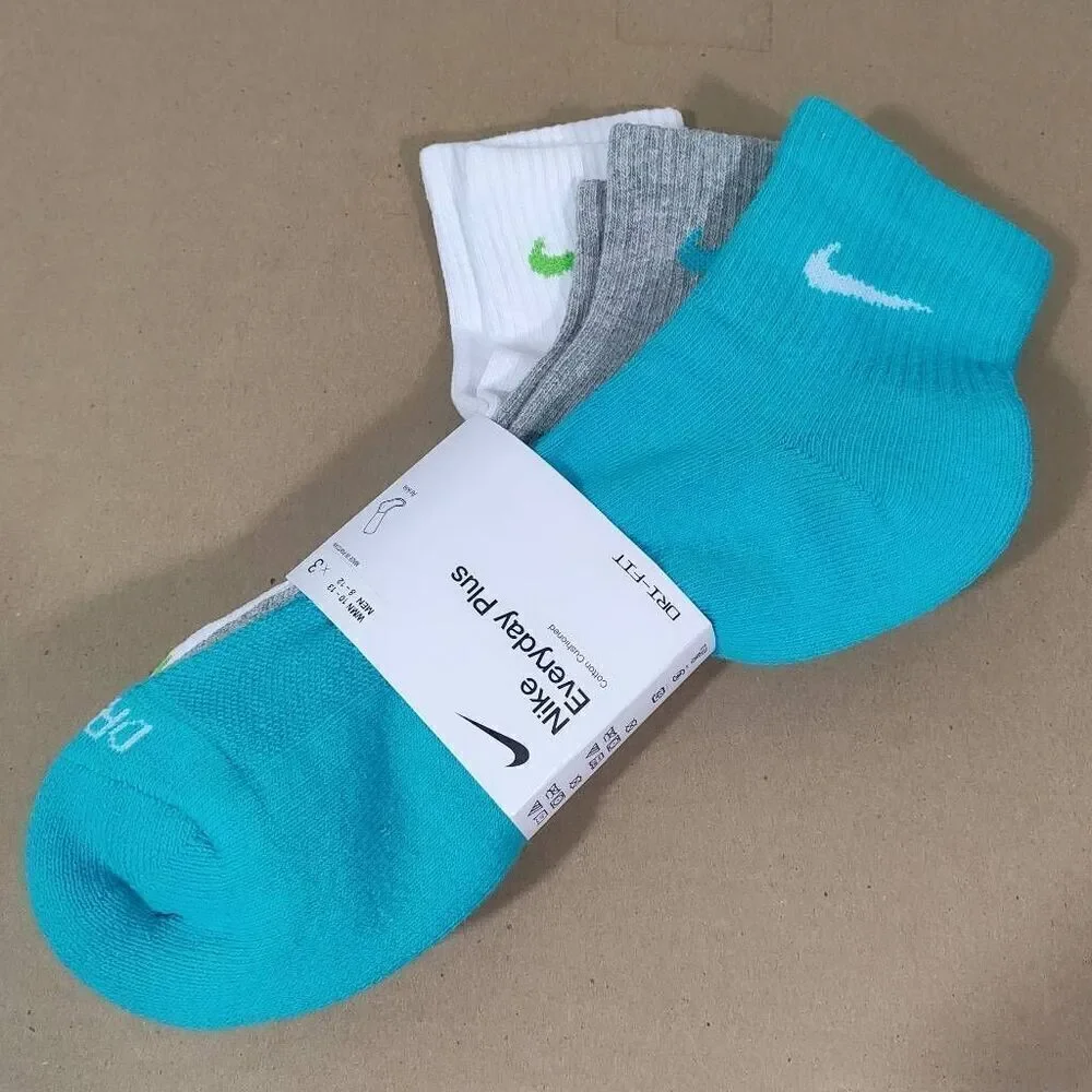 Nike Everyday Cushion Ankle Training Socks 3 Pack -D